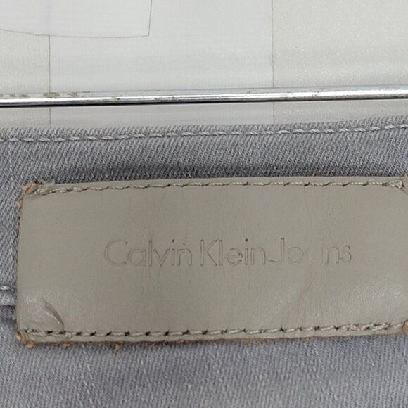 Calvin Klein CK Women's Skinny Jeans Size 26 Light Wash Gray Denim Stretch 26x29 - Picture 6 of 10